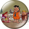 Chapa de Los Picapiedra: Pedro y Pablo (Con un Niño)