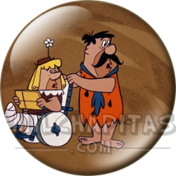 Chapa de Los Picapiedra: Pedro Picapiedra (Con el Herido)
