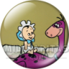 Chapa de Los Picapiedra: Dino (Con un Bebé)