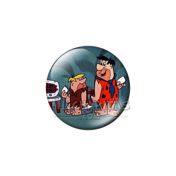 Chapa de Los Picapiedra: Pedro y Pablo (El Billete de Lotería)
