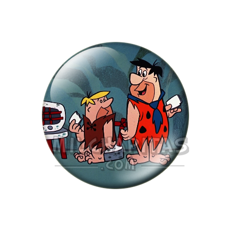 Chapa de Los Picapiedra: Pedro y Pablo (El Billete de Lotería)