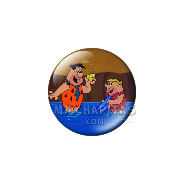 Chapa de Los Picapiedra: Pedro y Pablo (En el Agua)