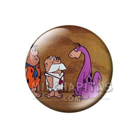 Chapa de Los Picapiedra: Pedro y Dino (En el Médico)