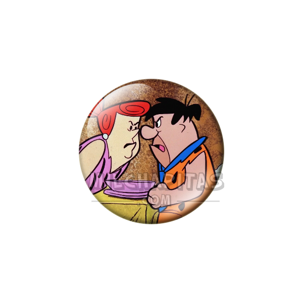 Chapa de Los Picapiedra: Pedro y Vilma (Discutiendo)