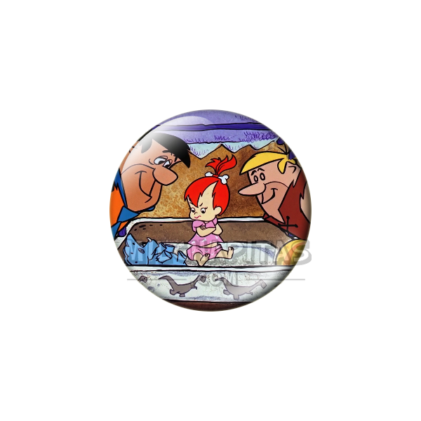 Chapa de Los Picapiedra: Pebbles (Con Pedro y Pablo)