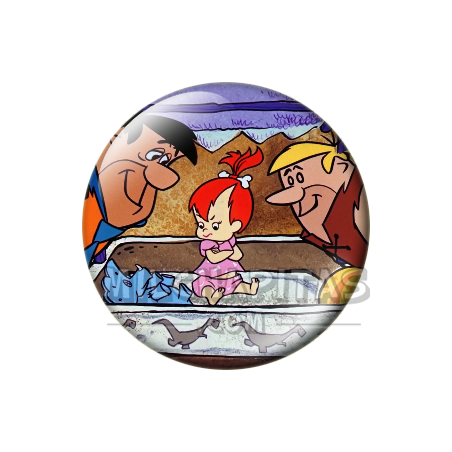 Chapa de Los Picapiedra: Pebbles (Con Pedro y Pablo)