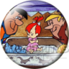 Chapa de Los Picapiedra: Pebbles (Con Pedro y Pablo)