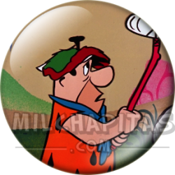 Chapa de Los Picapiedra: Pedro Picapiedra (Jugando al Golf)