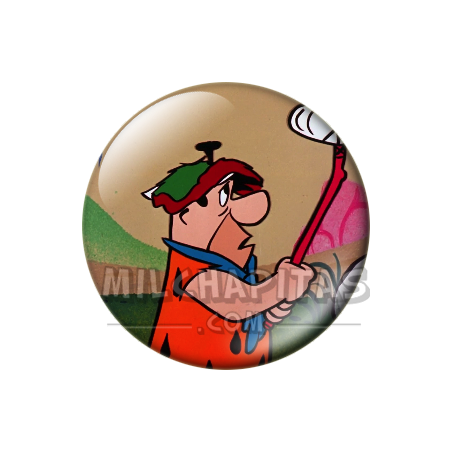 Chapa de Los Picapiedra: Pedro Picapiedra (Jugando al Golf)