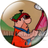 Chapa de Los Picapiedra: Pedro Picapiedra (Jugando al Golf)