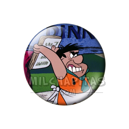 Chapa de Los Picapiedra: Pedro Picapiedra (Con el Cartel)