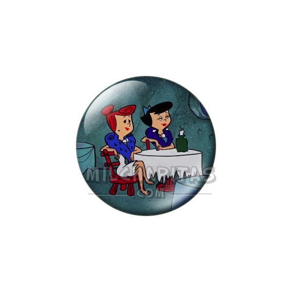 Chapa de Los Picapiedra: Vilma y Betty (En el Restaurante)