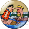 Chapa de Los Picapiedra: Pedro y Pablo (En la Piscina)