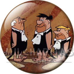 Chapa de Los Picapiedra: Pedro y Pablo (De Esmoquin)