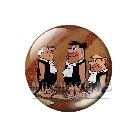 Chapa de Los Picapiedra: Pedro y Pablo (De Esmoquin)