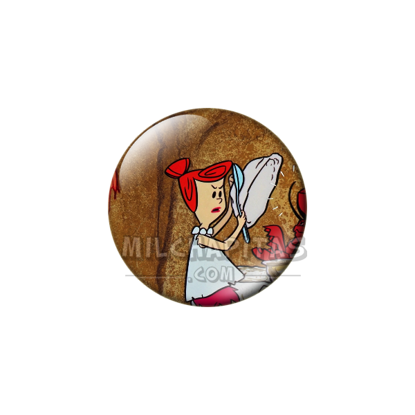Chapa de Los Picapiedra: Vilma Picapiedra (Con la Langosta)