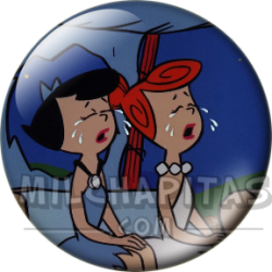 Chapa de Los Picapiedra: Vilma y Betty (Llorando)