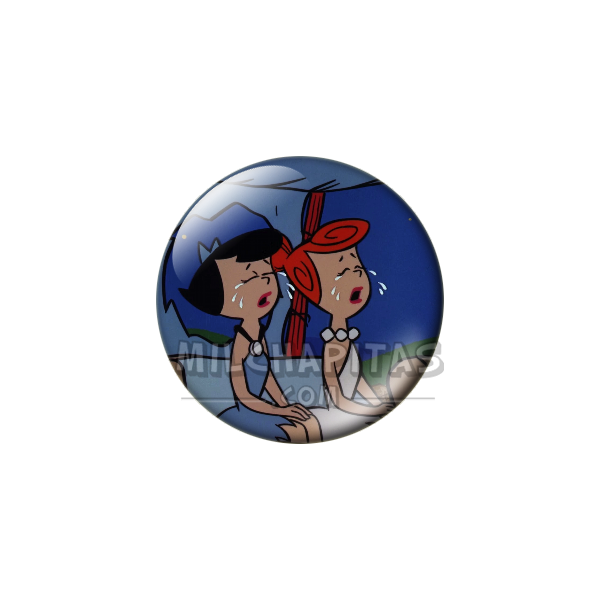 Chapa de Los Picapiedra: Vilma y Betty (Llorando)