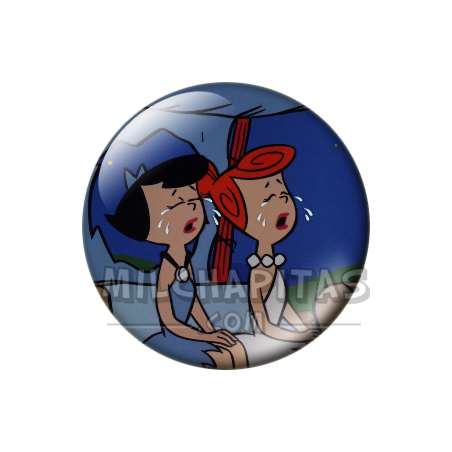 Chapa de Los Picapiedra: Vilma y Betty (Llorando)