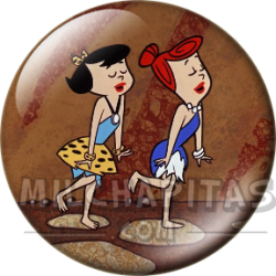 Chapa de Los Picapiedra: Vilma y Betty (Bailando)