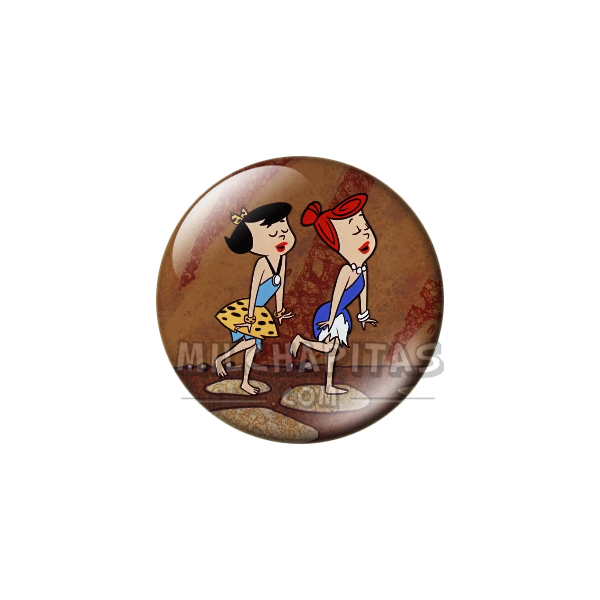 Chapa de Los Picapiedra: Vilma y Betty (Bailando)