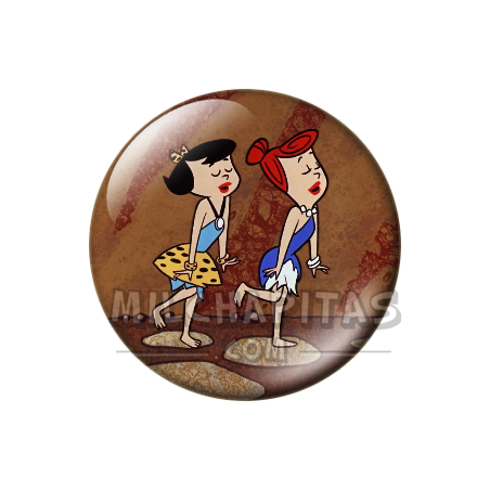 Chapa de Los Picapiedra: Vilma y Betty (Bailando)