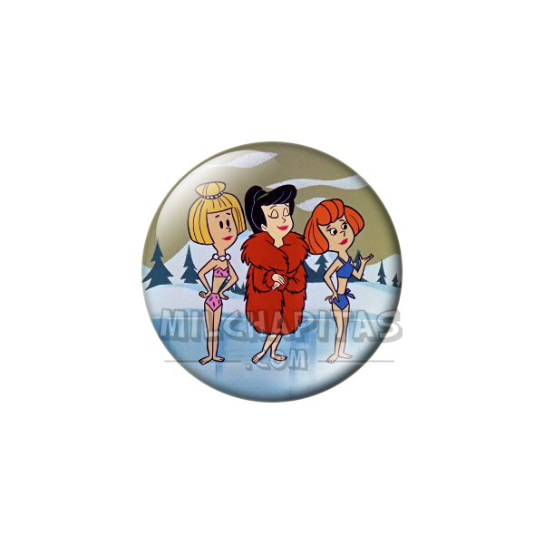 Chapa de Los Picapiedra: Vilma y Betty (En la Nieve)