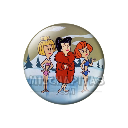 Chapa de Los Picapiedra: Vilma y Betty (En la Nieve)