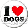 Chapa de I love...: I love dogs