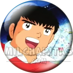 Chapa de Oliver y Benji: Oliver Atom (Sonriendo)