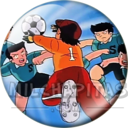 Chapa de Oliver y Benji: Benji Price (Parando)