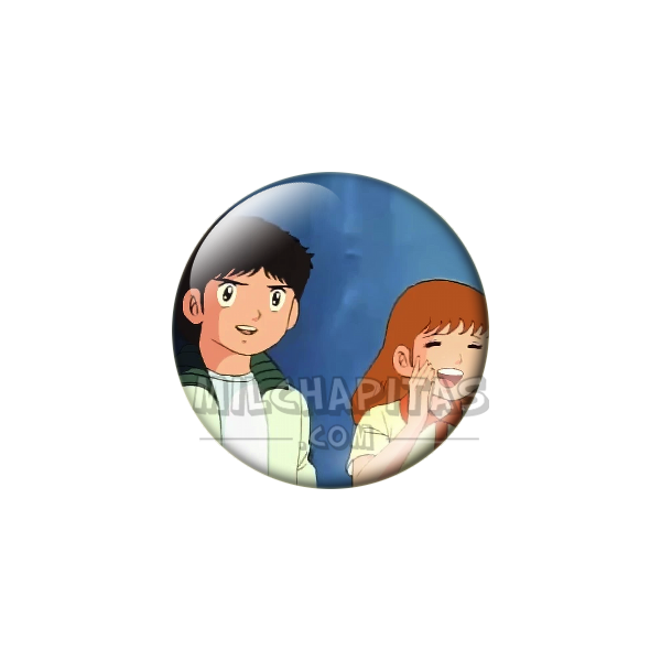 Chapa de Oliver y Benji: Julian Ross (Con una Chica)