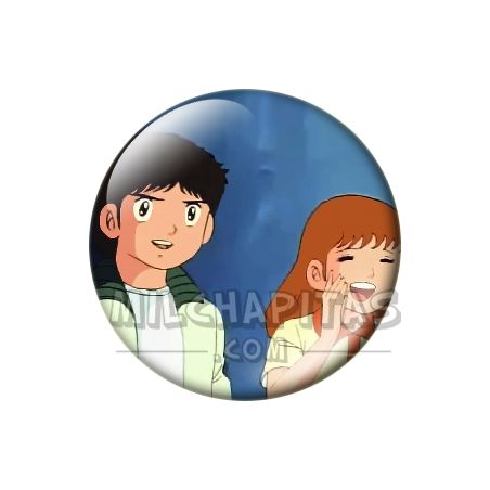 Chapa de Oliver y Benji: Julian Ross (Con una Chica)