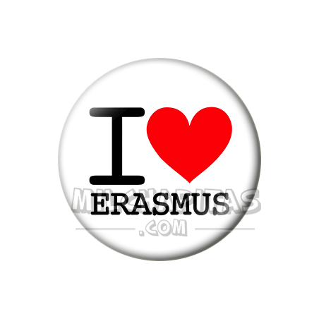 Chapa de I love...: I love erasmus
