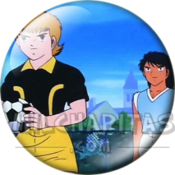 Chapa de Oliver y Benji: Karl Heinz Schneider (Con el Balón)