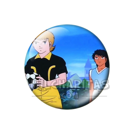 Chapa de Oliver y Benji: Karl Heinz Schneider (Con el Balón)