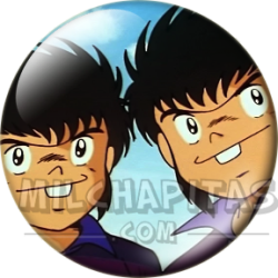 Chapa de Oliver y Benji: Hermanos Derrick