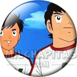 Chapa de Oliver y Benji: Johnny Mason y Ted Carter