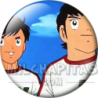 Chapa de Oliver y Benji: Johnny Mason y Ted Carter