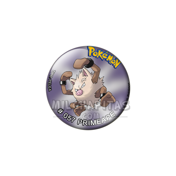 Chapa de Pokemon: Primeape