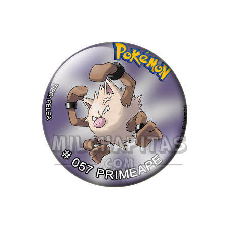 Chapa de Pokemon: Primeape