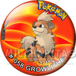 Chapa de Pokemon: Growlithe