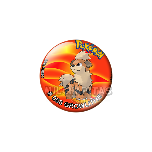 Chapa de Pokemon: Growlithe
