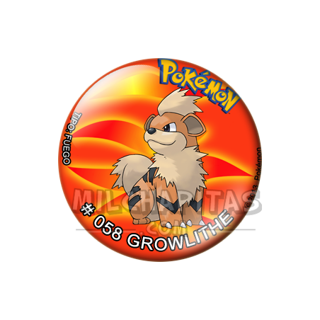 Chapa de Pokemon: Growlithe