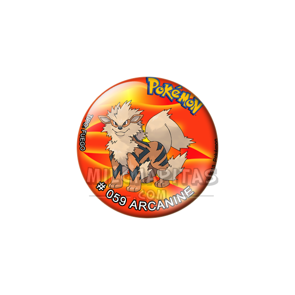 Chapa de Pokemon: Arcanine