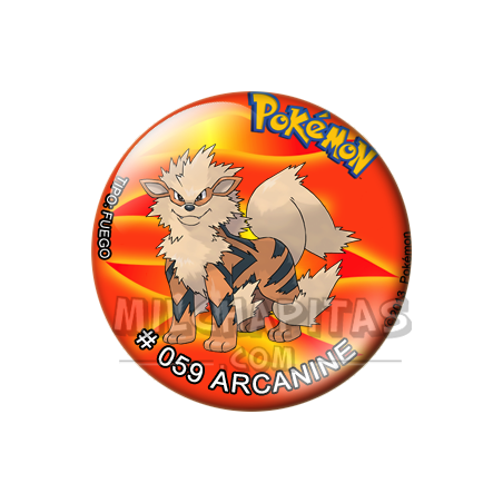 Chapa de Pokemon: Arcanine