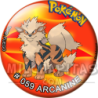 Chapa de Pokemon: Arcanine