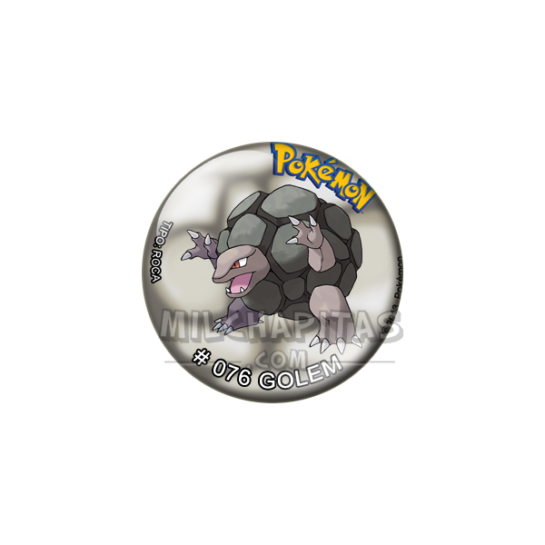 Chapa de Pokemon: Golem