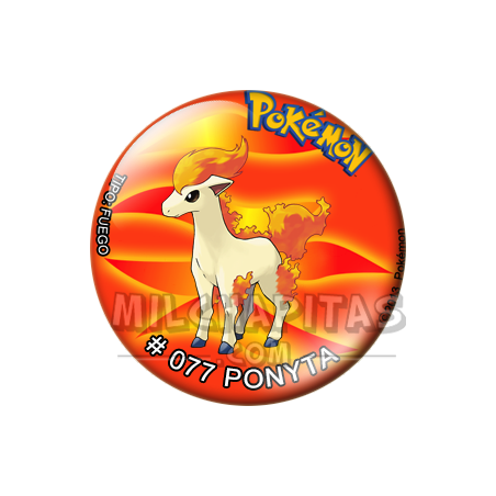 Chapa de Pokemon: Ponyta