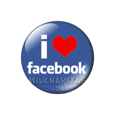 Chapa de I love...: I love Facebook